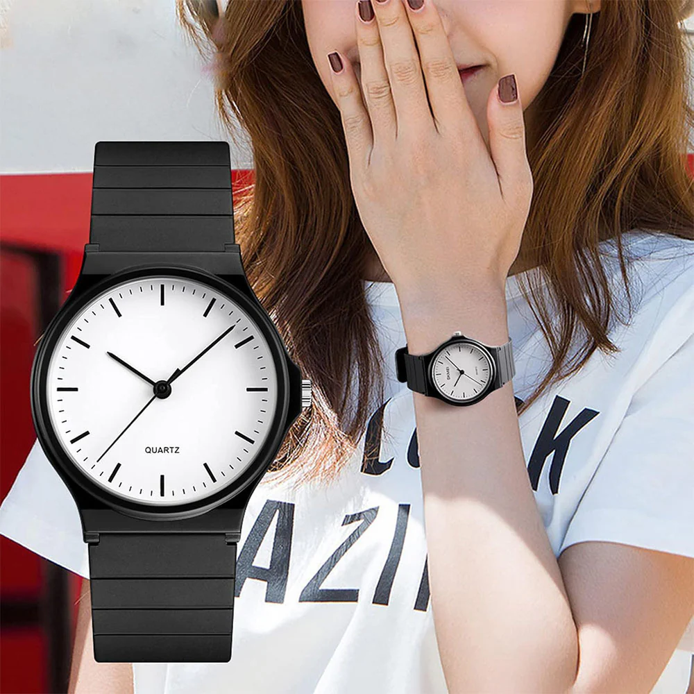 Luxury Unisex Quartz Watch with Silicone Strap – Fashionable - Image 3